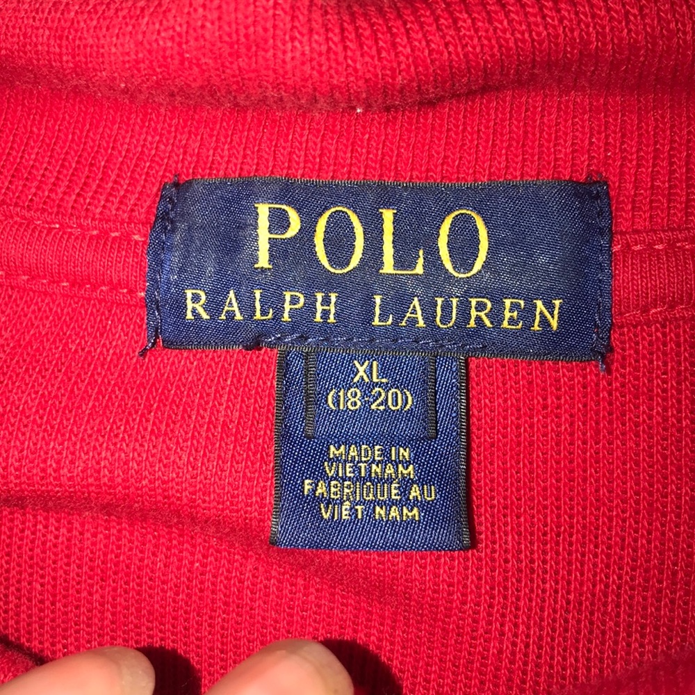 Red polo pullover - Picture 3 of 3